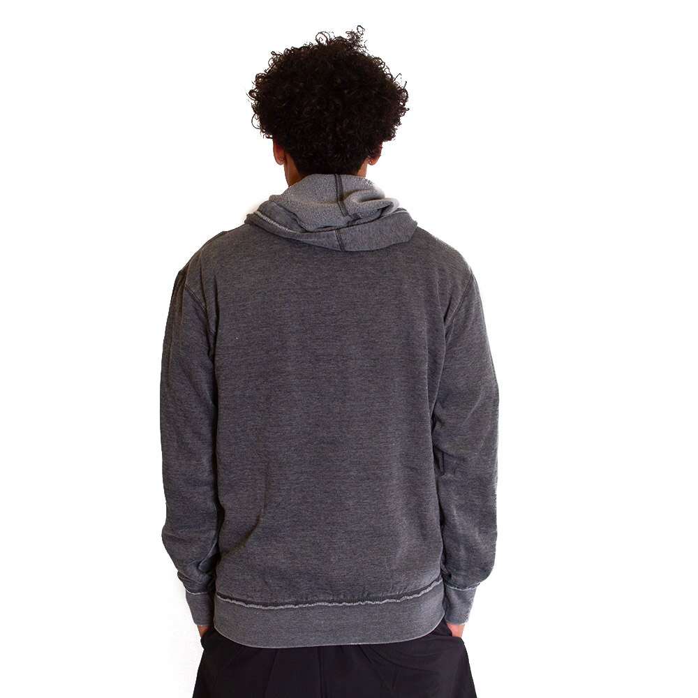 Interlocking UO, Blue 84, Grey, Hoodie, Cotton Blend, Men, Unisex, Burnout wash, Fleece, Sweatshirt, Pullover, 800452